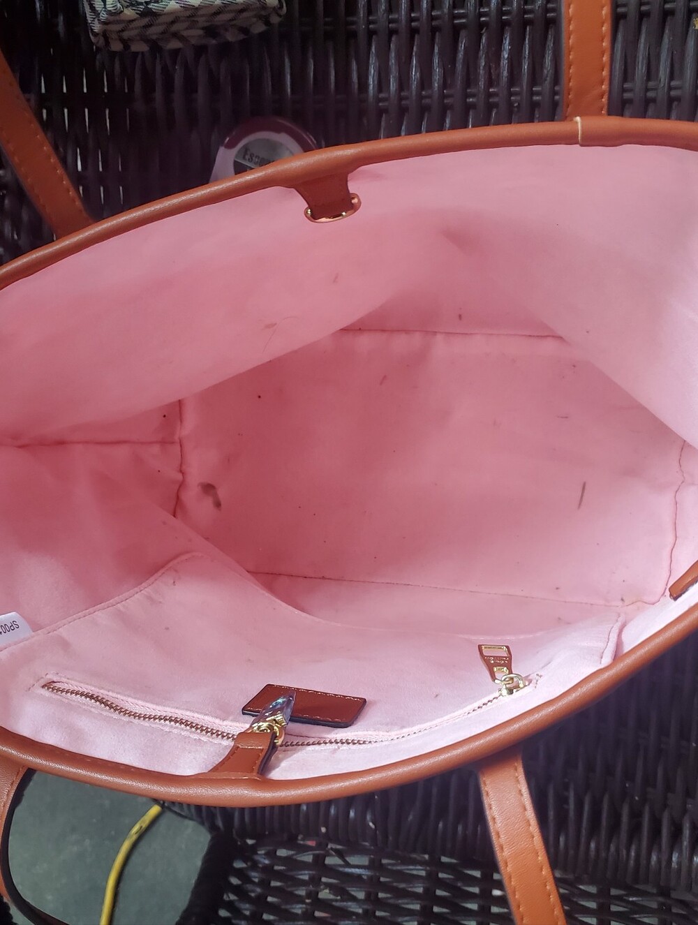 Pink Embossed Neverfull MM tote - Picture 8 of 10